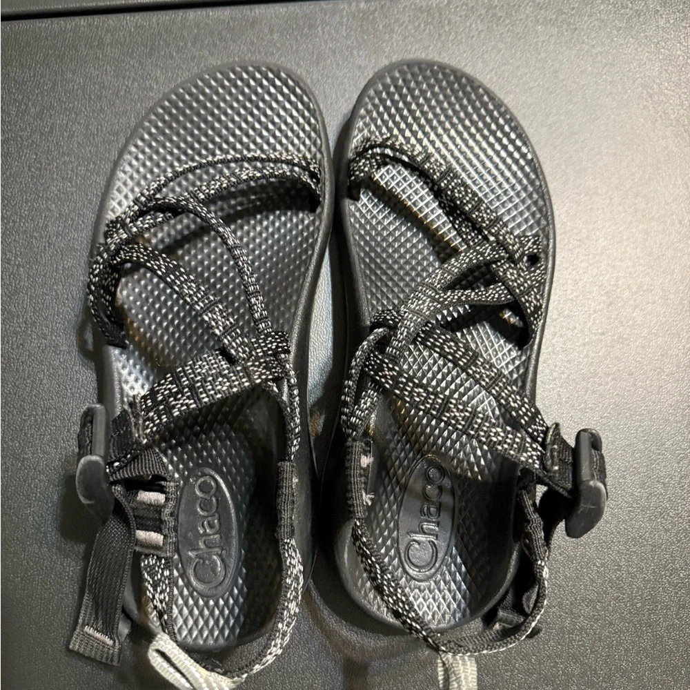 Chaco Kids Black and Gray Strappy Sandals